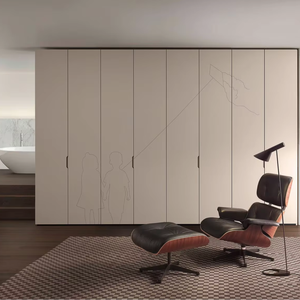 Armoire coulissante en bois moderne, sur mesure, écologique, gain de place, pour salon et villa, projet JY - Product Image 2