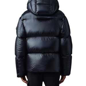 Vestes matelassées personnalisées avec capuche et col montant, en tissu toile, coupe-vent et respirantes, couleur et logo personnalisables - Product Image 2
