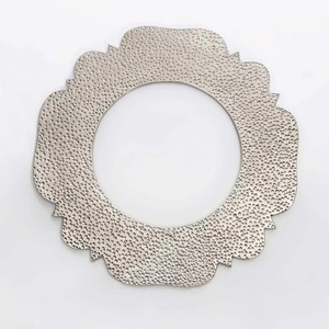 Irregular Metal <b>Decorative</b> <b>Plate</b> Polished Finish Glam Design Handmade Solid Pattern - Product Image 5