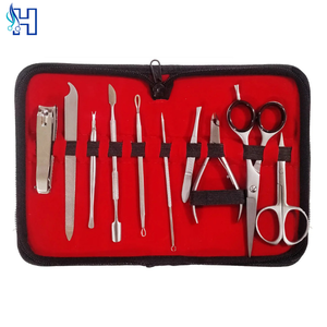 Ensemble de manucure professionnel luxueux et classique, outils élégants en acier inoxydable, portable, soin des ongles pour enfants - Product Image 1