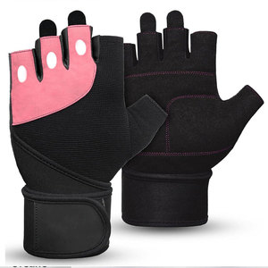 Econex Sports Red Half Finger Racing Gloves Adjustable Wrist <b>Strap</b> Non Slip Design Lightweight Velocity Race Gear Unisex Leather - Product Image 1