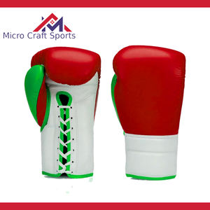 Guantes de Boxeo Profesionales de MMA, de Cuero, con Logotipo Personalizado y Cierre de Cordones, Antideslizantes, Equipo de Entrenamiento de Boxeo de Sialkot, Pakistán - Product Image 3