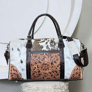 Bolsa de Viaje de Cuero Hecha a Mano de Gran Capacidad, Precio de Fábrica, Bolsa de Negocios de Piel de Vaca, Bolsa de Fin de Semana con Diseño para Mujer - Product Image 4