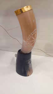 Saniya ฮอร์นขัดทองเหลืองขัดเงา, สำหรับตกแต่งงานฝีมือธรรมชาติสไตล์สัตว์ - Product Image 3