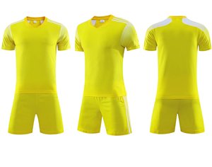 Ensemble de maillots de football unisexes de qualité supérieure 100% polyester, vêtements de sport personnalisés pour l'entraînement, uniforme de football à manches courtes, haute qualité - Product Image 3