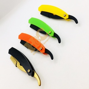 New Barber <b>Razors</b> Colors Stainless Steel Professional Barber <b>Straight</b> <b>Razor</b> Multi Glitter Handle Replaceable <b>Razors</b> Men - Product Image 1