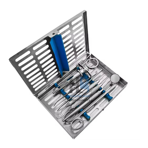 Kit de Cirugía Dental Manual, Juego de Instrumentos Dentales Profesionales de Acero Inoxidable con Jeringa, Espejo, Sonda y Herramientas de Extracción - Product Image 5