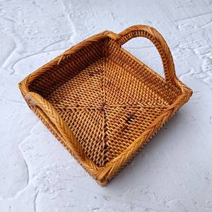 Handmade Weaving Wicker Natural Rattan Serving <b>Trays</b> Customized logo Bedside Bread Breakfast Serving <b>Trays</b> - Product Image 5