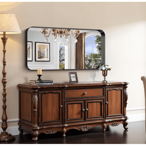 Espejo de Baño Rectangular de 24x30 Pulgadas para Montar en la Pared, con Marco de Vidrio Templado, Antivaho y Antirrotura - Product Image 6