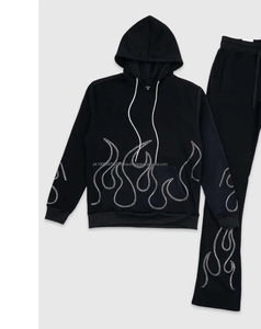 Chándal Deportivo de Invierno 2026 para Hombre, Estilo Urbano, Sólido, Transpirable, 100% Algodón, Corte Regular, Personalizado, de Alta Calidad - Product Image 3