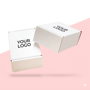 Recycled 1mm Corrugated <b>Board</b> Paper Boxes with Stamping Premium Eco Cardboard Gift Shipping Packaging Elegant Sustainable Box - Product Image 4