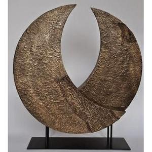 Sculpture abstraite traditionnelle en laiton et aluminium, art décoratif en métal, statue, figurine d'art métallique pour hôtel, décoration de table à domicile - Product Image 3