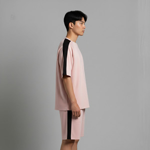 Nouveauté 2026 – Vêtements décontractés d'été Streetwear pour hommes, avec logo imprimé DTF personnalisé, 100 % coton, couleur unie, écologique, respirant, style Hip Hop - Product Image 2