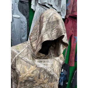 Ensemble de survêtement en coton French Terry pour l'hiver |   Hoodie court coupe ample |   Imprimé jungle |   Broderie Distressed |   Double taille - Product Image 3