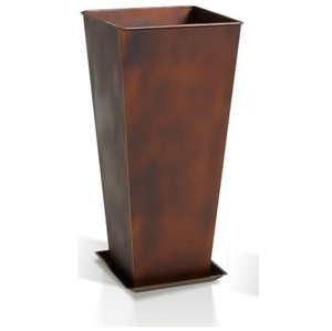 Vase de sol moderne en métal martelé au design minimaliste pour la décoration intérieure et les arrangements de fleurs artificielles - Product Image 3