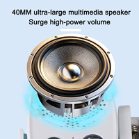360 °   Haut-parleur portable rotatif avec clip, mini enceinte à basses, son haute fidélité clair, haut-parleur mains libres pour l'extérieur, idéal pour les voyages et le cyclisme