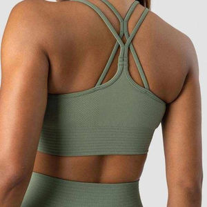 Conjunto de Yoga de 2 Piezas para Mujer, Reversible, Antibacterial, Ecológico, de Secado Rápido, Transpirable, Tela de Spandex/Poliéster, Tallas Grandes - Product Image 5