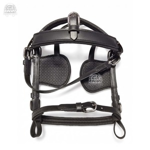 Premium Single Miniature Team <b>harness</b> set pure <b>leather</b> Horse driving <b>Harness</b> in black brown - Product Image 6