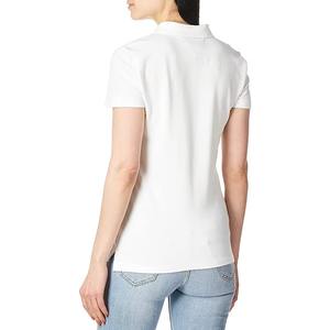 Polo femme en gros, polo femme à patte de boutonnage, polo femme à col contrastant, polo femme à col rayé, fournisseur de polos femme - Product Image 5