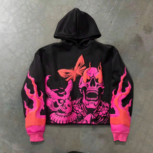 Sudadera con capucha unisex de algodón y forro polar, ropa de gimnasio para invierno, sudadera informal de calle, top cálido para hombre y mujer, precio económico, OEM personalizado - Product Image 3