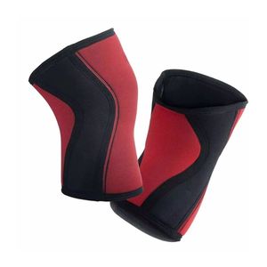 สนับเข่าเพาเวอร์ลิฟติ้ง สีเบอร์กันดี แผ่นข้างสีดำ ทำจากนีโอพรีน 7 มม. สำหรับสควอท ช่วยรัดกระชับข้อต่อ เสริมความมั่นคง ใช้สำหรับยกน้ำหนักในยิม - Product Image 3