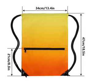 Top Quality Polyester Draw <b>String</b> Custom Recycled Sports Backpack Gym <b>Bag</b> Waterproof Logo Promotional Fitness Drawstring <b>Bags</b> - Product Image 2