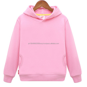<b>Boy</b> Girls Cotton Winter French Terry Hoodie Unisex Solid Color Autumn Plain Thick Kids Hoodies - Product Image 3