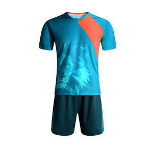 Kit de football de sublimation haut de gamme bleu et blanc – Ensemble maillot et short de football anti-humidité – Tenue d'équipe personnalisée – Fabrication en usine - Product Image 5