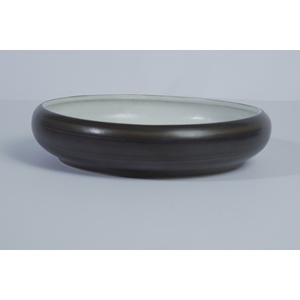 Service de vaisselle en grès personnalisé style Japandi, bols décontractés pour la maison de 21 cm de diamètre, pour salade, en céramique non toxique, empilables - Product Image 2