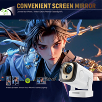 Projecteur intelligent HY260 - 1080P Full HD Android 14, projecteur portable pour cinéma maison avec mise au point automatique, correction automatique de la distorsion trapézoïdale et prise en charge Wi-Fi 6