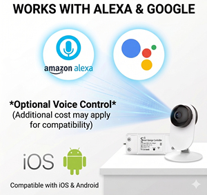 Abrepuertas de Garaje Inteligente con WiFi y Cámara, Compatible con Alexa y Google Home, Control Remoto por Aplicación, Controlador Inteligente de Garaje con Video - Product Image 5