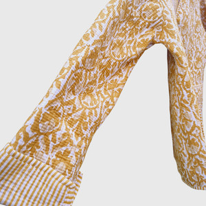 Manteau Bohème en Velours Brodé à Motifs Floraux, Col Mandarin, Manches Longues, Grande Taille, Vêtement d'Extérieur pour Femme, Collection Automne - Product Image 2