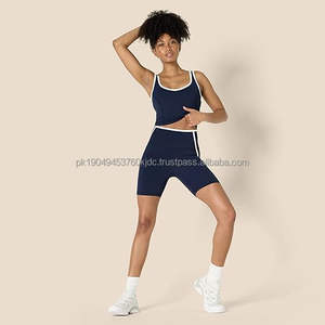 <b>Women's</b> Active FormFlex Casual High Waist 6\" Biker <b>Shorts</b> Buttery Soft & Breathable with Contrast Trim Elastic Waist Closure - Product Image 5