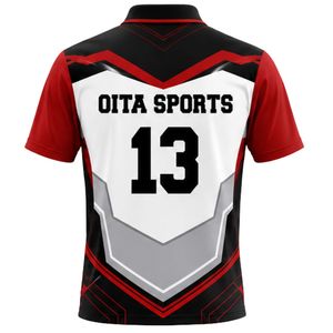 Men's Red <b>White</b> Black <b>Cricket</b> Jersey Short Sleeve Performance Shirt Team Sports Uniform Outdoor Training Wear <b>Cricket</b> Clothing - Product Image 2