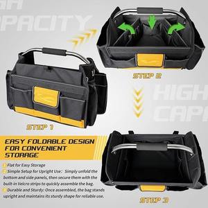 Bolsa de Herramientas Multifuncional de PVC para Reparadores, Electricistas, Carpinteros y Trabajadores, Organizador de Almacenamiento para Hombres - Product Image 6