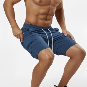 Shorts de sport pour hommes de haute qualité avec logo personnalisé, respirants, à double couche, pour la salle de sport et le fitness - Product Image 4