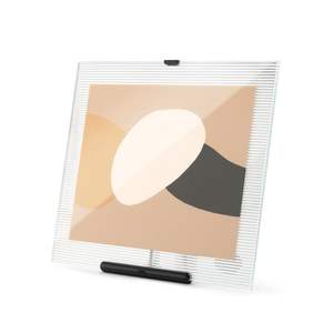 Support en résine ondulé blanc mat Serene - Product Image 6