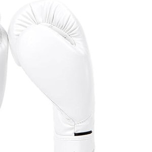 Customized PU Leather Boxing Gloves with Custom Logo Premium Quality Waterproof Adjustable Wrist <b>Strap</b> Training Adults White - Product Image 6