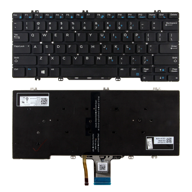 High Quality Wholesale Backlit US Replacement Laptop Keyboard for Dell Latitude 5280 5290 7280 7390 Business Notebook Spare Part