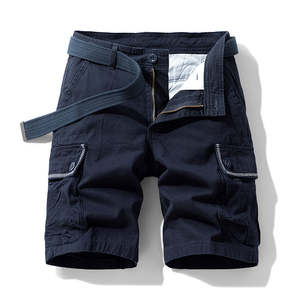 Pantalones cortos deportivos de verano para hombre, con múltiples bolsillos, holgados, informales, de algodón puro, resistentes al desgaste, hasta la rodilla, para trabajo. - Product Image 4