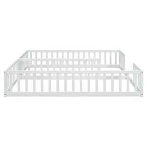 Letto a castello bianco per bambini senza porta e ringhiera di protezione - Product Image 4