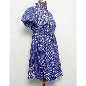 Indian handmade cotton stylish short party wear dress floral printed bride gift <b>personalized</b> woman fashion dress From India - Product Image 5