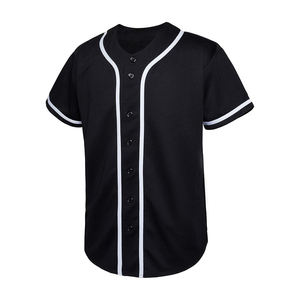 Maillots de baseball athlétiques en polyester technique, coupe ajustée, évacuation de l'humidité pour l'endurance sportive - Product Image 2