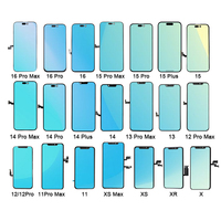 Garantie à vie, écran OLED complet pour iPhone 13 14 15 16 17 Pro Max, réparation d'écran tactile, assemblage LCD OEM