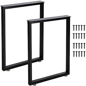 Stainless Steel Heavy Duty Square Midcentury Dining <b>Table</b> <b>Legs</b> Easy Installation Binh Phuoc Home Office Kitchen Living - Product Image 6