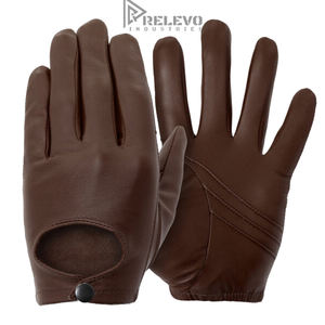 Gants en cuir de haute qualité, respirants, logo personnalisé sur le devant et le dos, personnalisables, unisexes, pour adultes, disponibles dans toutes les couleurs - Product Image 2