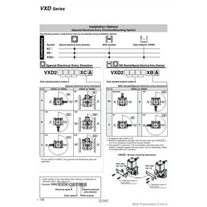 Pièces pneumatiques de l'électrovanne pneumatique SMC VXD2D0NG - Product Image 1