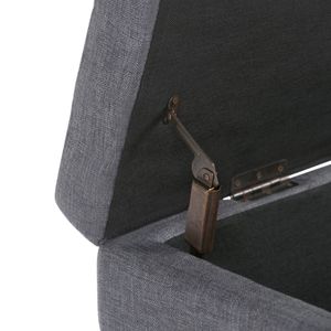 Castleford Slate Grey <b>Storage</b> Ottoman Stylish <b>Stools</b> & Ottomans Collection - Product Image 2