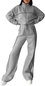 Conjunto Deportivo de Felpa de Poliéster y Algodón, Tejido Suave para Entrenamientos y Comodidad Diaria - Product Image 1