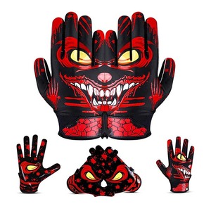 Hot Selling 7v7 Silicon Gloves Professional Grade American Football Receiver Glove <b>Sticky</b> Grip Silicone For Youth Adult Training - Product Image 1